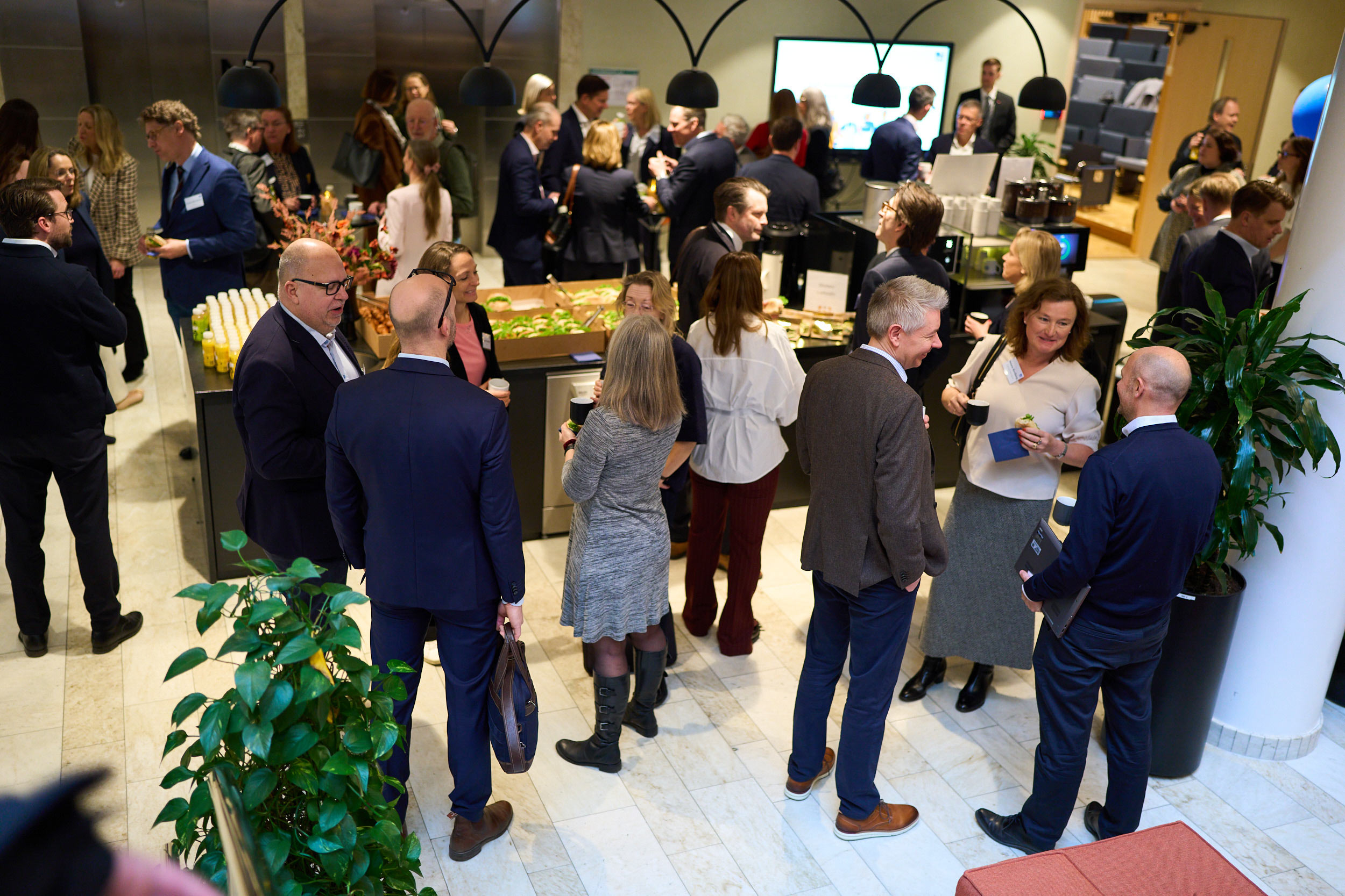 Mingel under AMFs Vårforum 2026.