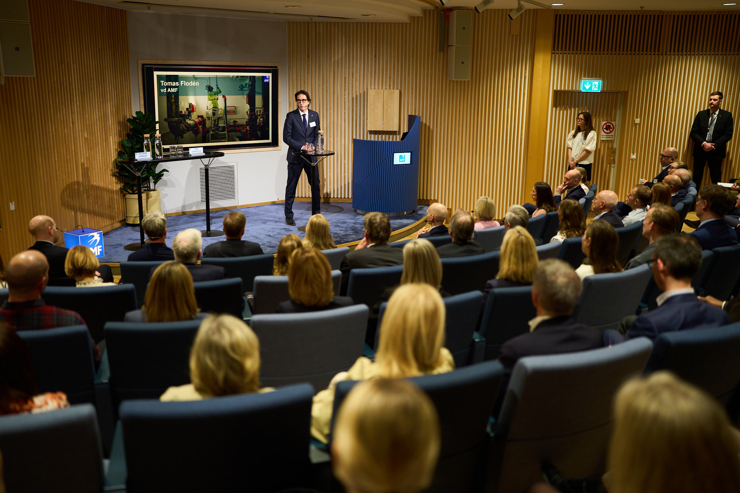 AMFs Tomas Floden pratar på Vårforum 2026.