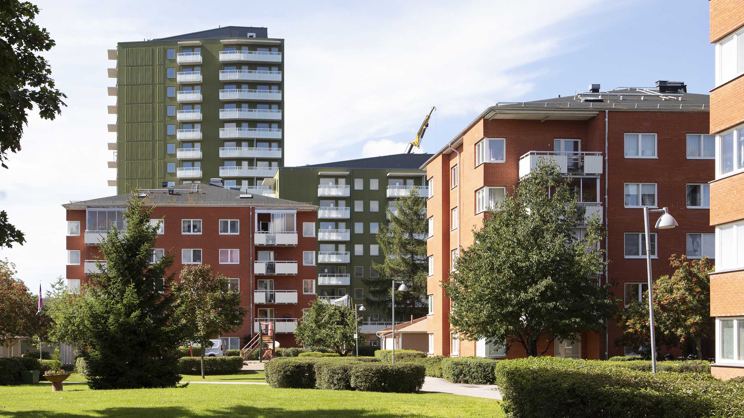 Bild på fastigheter i Gränby utanför Uppsala.